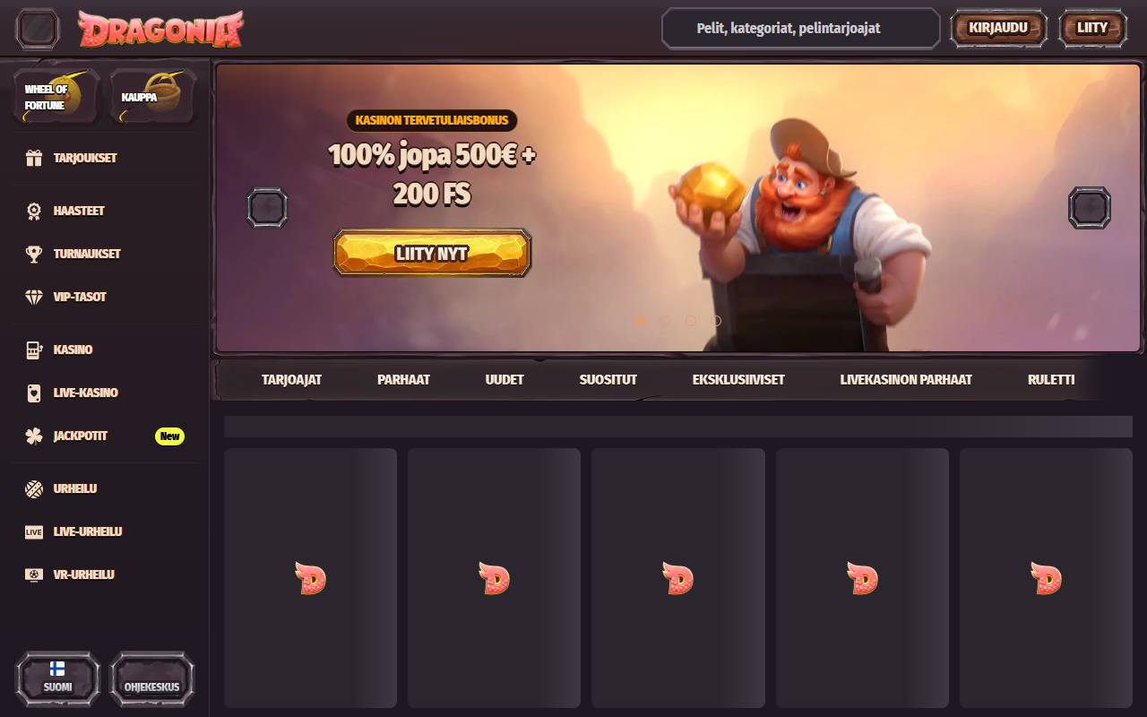Dragonia: etusivu