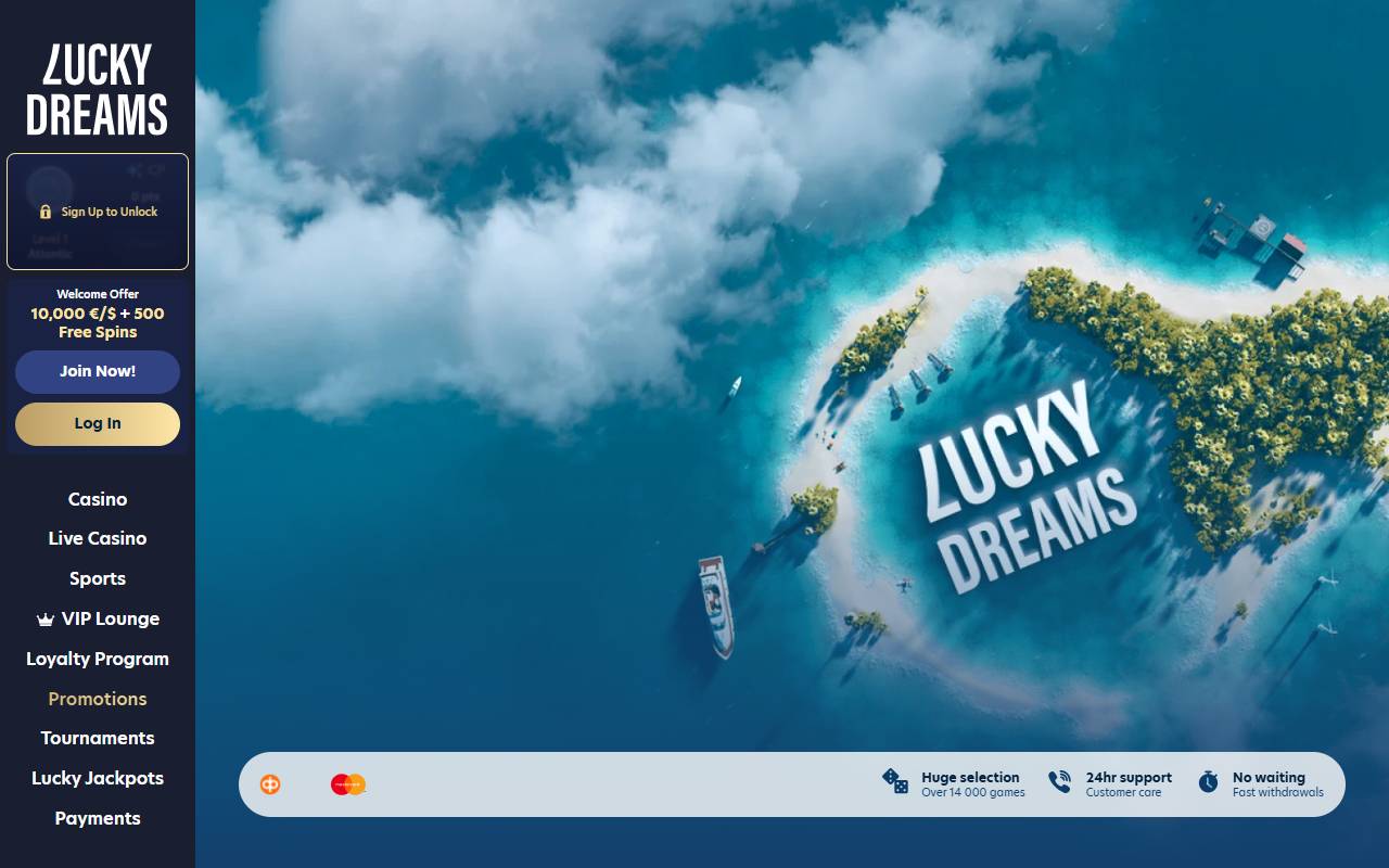 Lucky Dreams: etusivu