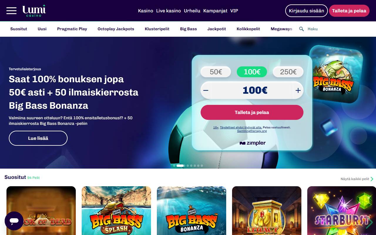 Lumi Casino: etusivu 14.10.2026
