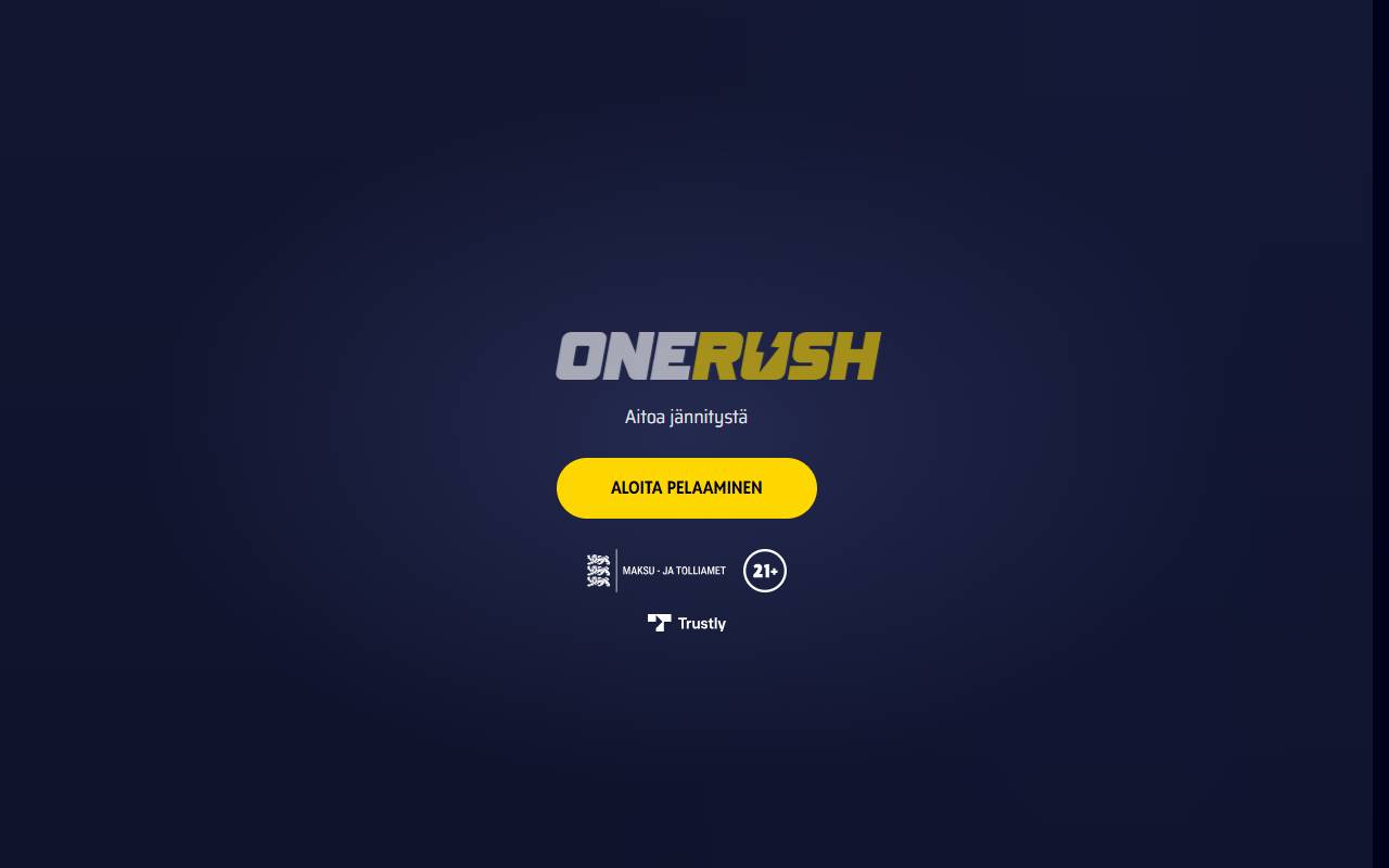 Onerush: etusivu