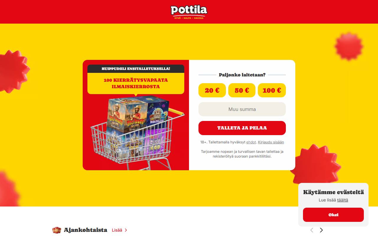 Pottila: etusivu